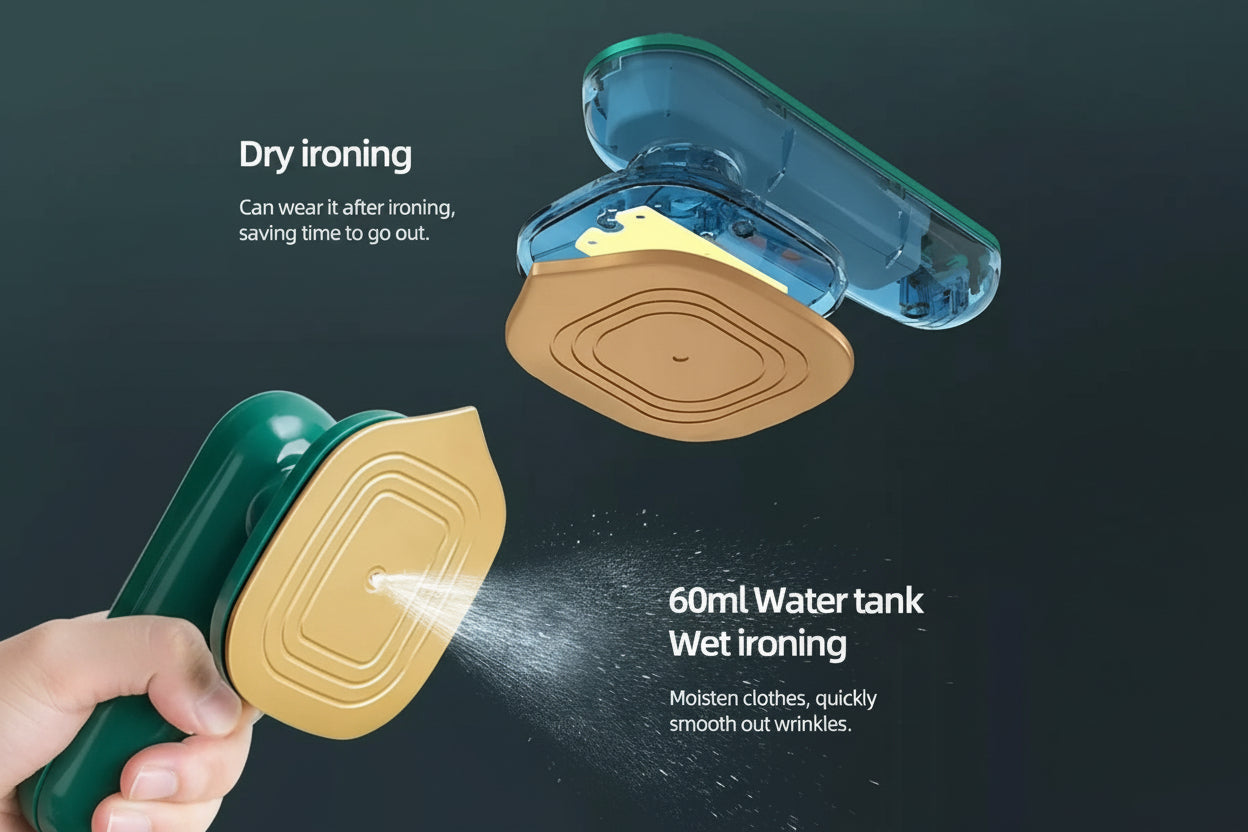 SteamGo™ Mini Portable Garment Steamer & Iron